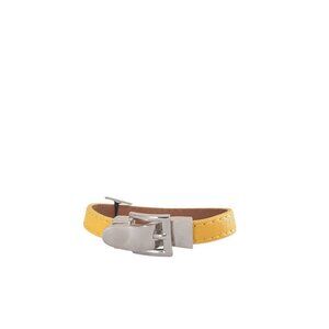 Carolee New York Yellow Leather Cuff Belt Bracelet